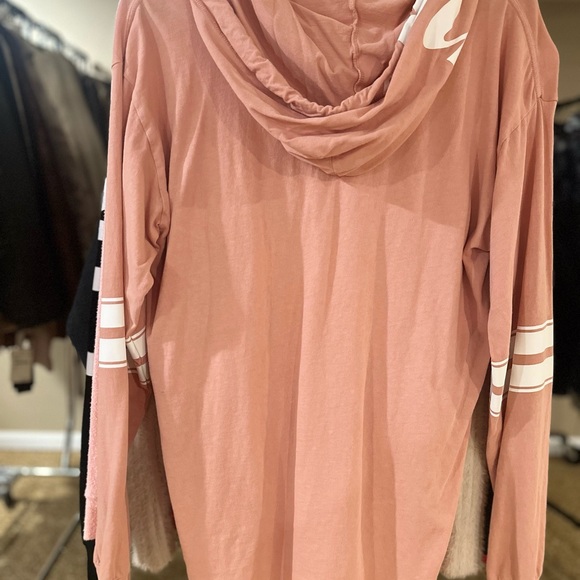 VS PINK Oversized Hooded Long Sleeve Shirt - Picture 9 of 9
